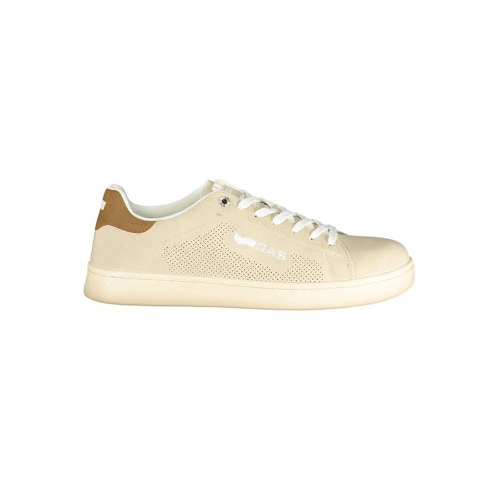 Gas Beige Polyurethane Men Men's Sneaker
